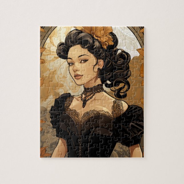 Puzzle Femme romantique victorienne (Vertical)