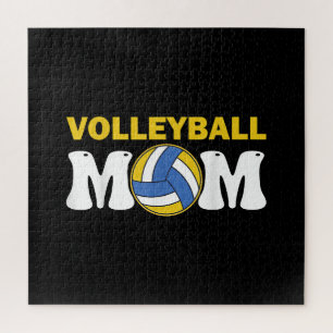 Puzzle Femmes Volleyball Maman Chemise Jeu Jour Joueur am