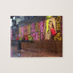 Puzzle Fenêtre du grand magasin Neon Lights New York NYC