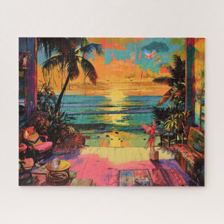 Puzzle Fenêtre vers le paradis - Beachside Pop Art