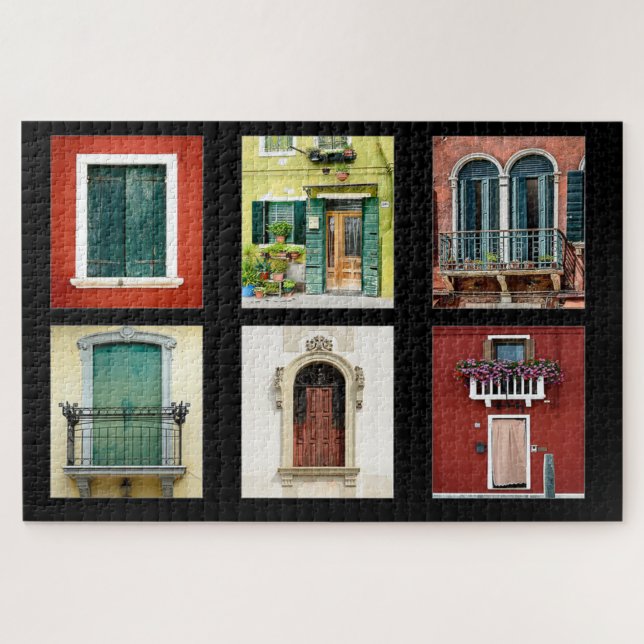 Puzzle Fenêtres colorées Italie (Horizontal)
