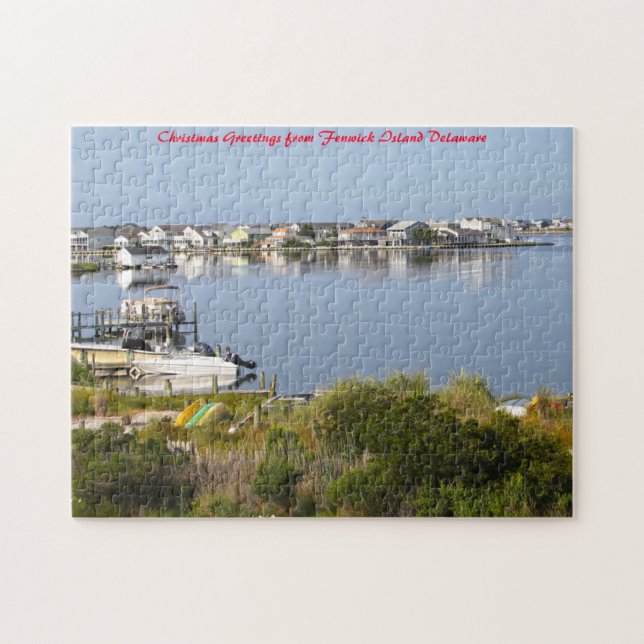 Puzzle Fenwick Island Delaware. voeux de Noël (Horizontal)