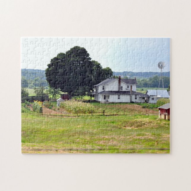 Puzzle Ferme d'Amish d'été (Horizontal)