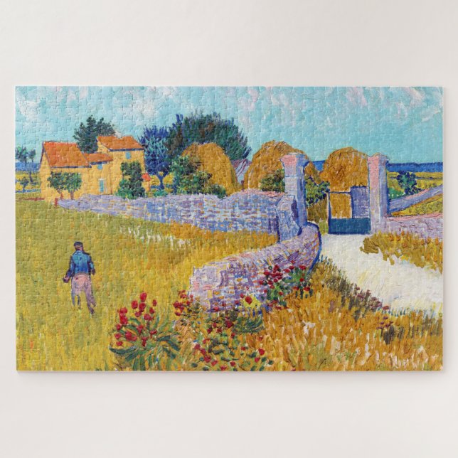 Puzzle Ferme en Provence, Van Gogh (Horizontal)