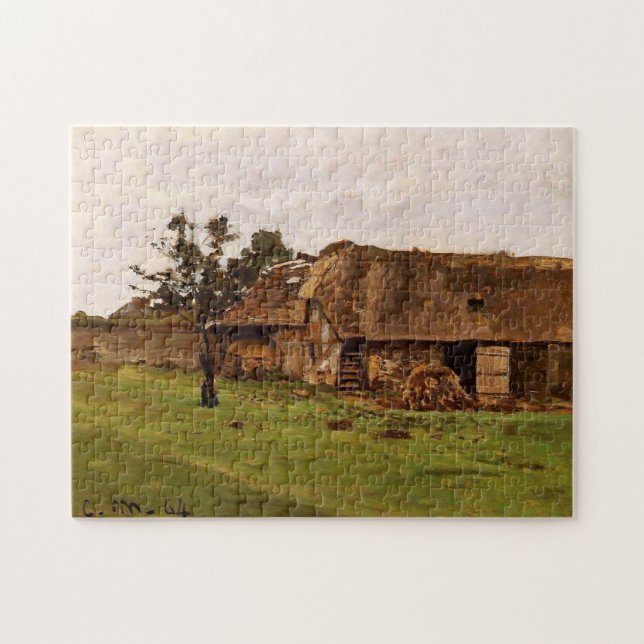 Puzzle Ferme Près De Honfleur Monet Art (Horizontal)