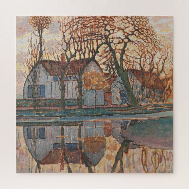Puzzle Ferme près du Duivendrecht Mondrian Dutch Landcape (Vertical)