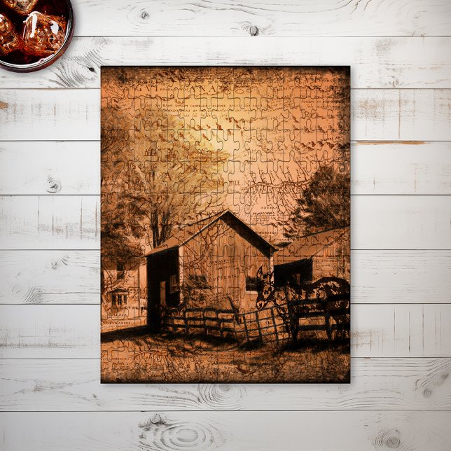 Puzzle Ferme Rustic Grange âne (Créateur téléchargé)