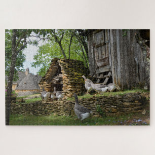 Puzzle Ferme traditionnelle d'oie de gras de foie