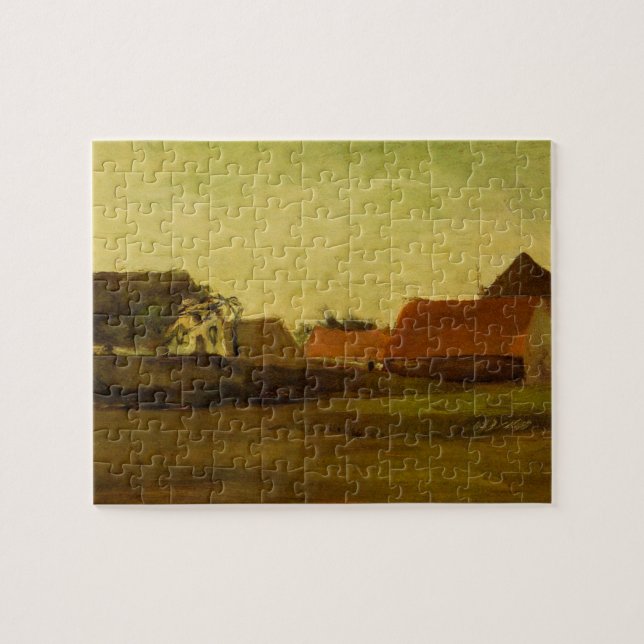 Puzzle Fermes à Loosduinen La Haye par Vincent van Gogh (Horizontal)