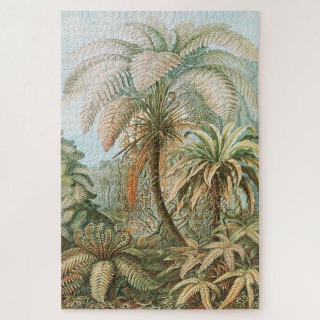 Puzzle Ferns, Filicinae Laubfarne par Ernst Haeckel (Vertical)