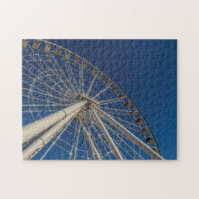 Puzzle Ferris Wheel Close Up Photo (Horizontal)