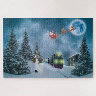 puzzle ferroviaire de noël