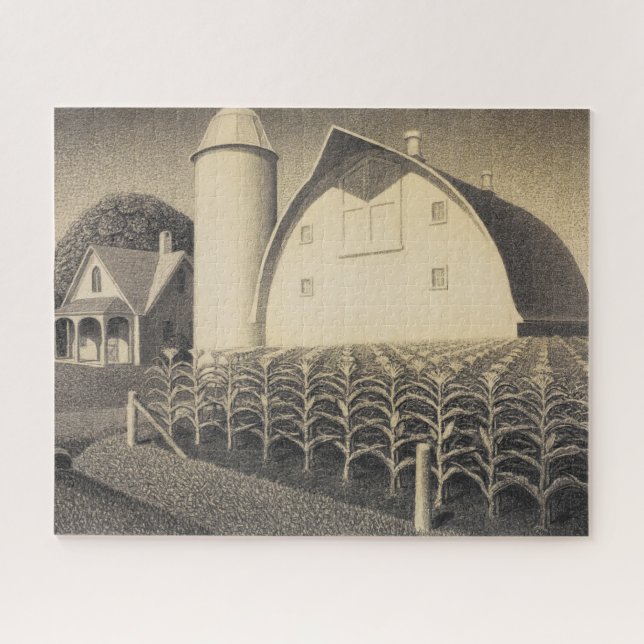 Puzzle Fertility, Iowa par Grant Wood (Horizontal)