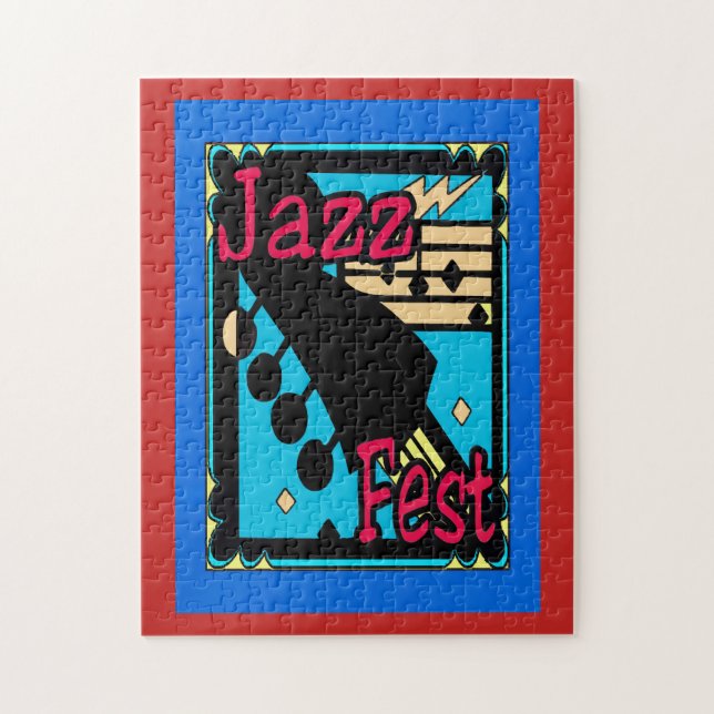 Puzzle Festival de Jazz Instruments de musique Abstraits (Vertical)