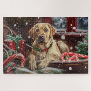 Puzzle Fête de Noël du chien du Labrador