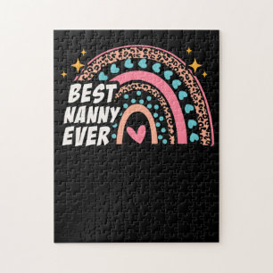 Puzzle Fête des mères Meilleure nounou jamais licorne mèr