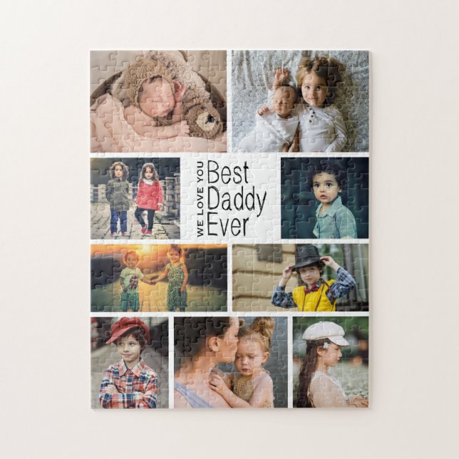 Puzzle Fête des pères Collage photo de Best Daddy Ever (Vertical)