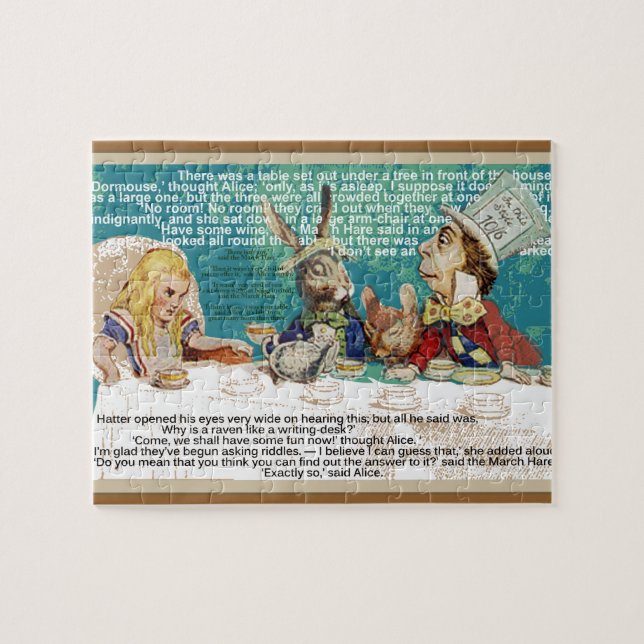 Puzzle Fête du thé de Mad Hatter (Horizontal)
