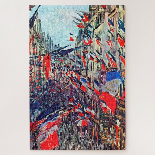 Puzzle Fête Nationale à Paris, Claude Monet (Vertical)