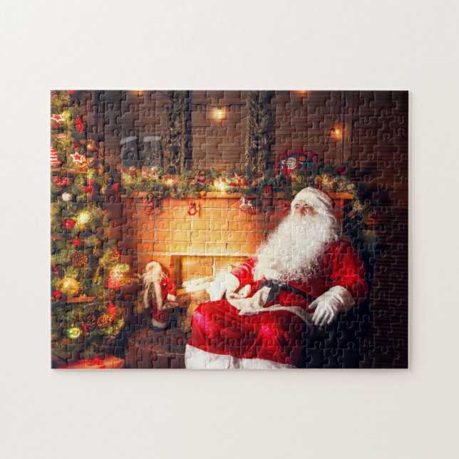 Puzzle Fêtes de Noël Festif du Père Noël (Horizontal)