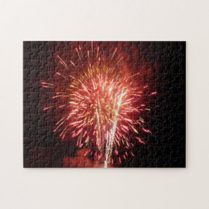 Puzzle Feu d'artifice rouge, blanc et bleu II patriotique
