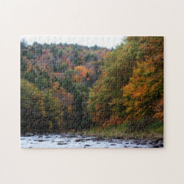 Puzzle Feuillage d'automne le long de la rivière #2 Natur (Horizontal)