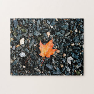 Puzzle Feuille orange