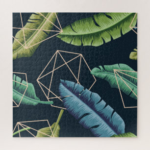 Puzzle Feuilles Abstraits : Ligne Polygonale Sans Couche.