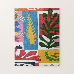 Puzzle Feuilles Abstraits, Style impressionniste