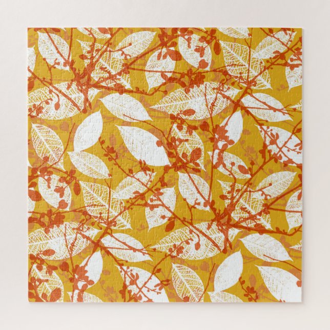 Puzzle Feuilles d'automne : Golden Vintage Repeat (Vertical)