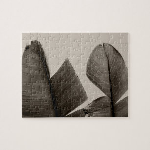 Puzzle Feuilles de bananiers à Sepia