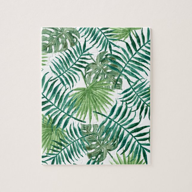 Puzzle Feuilles de la jungle tropicale (Vertical)