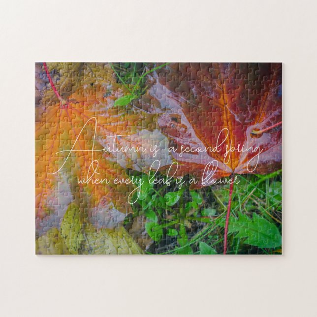 Puzzle Feuilles d'érable rouge (Horizontal)