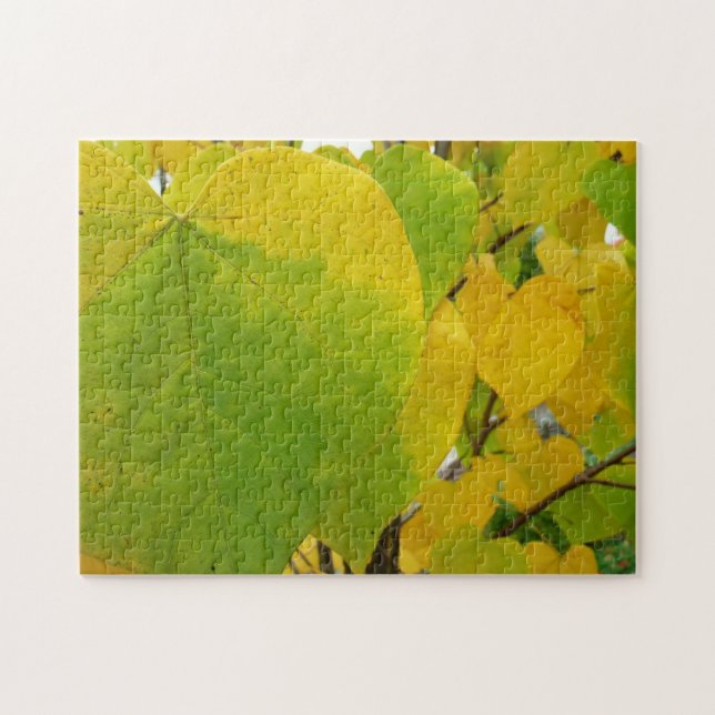 Puzzle Feuilles rouges jaunes et verts (Horizontal)