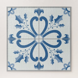 Puzzle Feuilles saints de Noël et pétales de fleurs