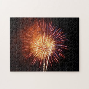 Puzzle Feux d'artifice Rouges, Blancs et Bleus I Patrioti
