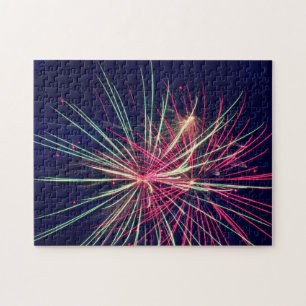 Puzzle Feux verts et roses