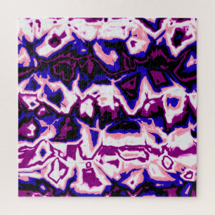 Puzzle Fidèle à la mode Boho Rétro Marbré Rayures Fierté