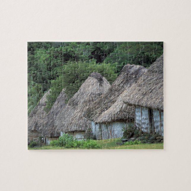 Puzzle Fidji, Viti, huttes traditionnelles. (Horizontal)