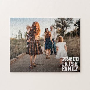 Puzzle Fière famille irlandaise Shamrock Lucky Clover Pho
