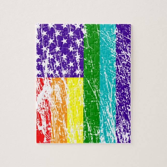 Puzzle Fierté de drapeau américain (Vertical)
