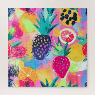Puzzle Fiesta Abstraite de fruits tropicaux Paradise