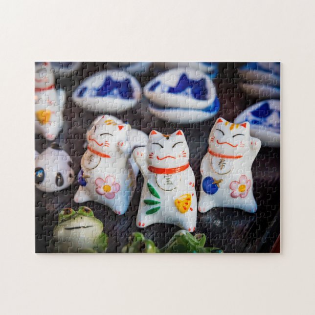 Puzzle figurines de chats à Beckoning (Horizontal)