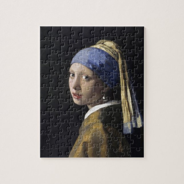 Puzzle Fille avec une perle à oreille par Johannes Vermee (Vertical)