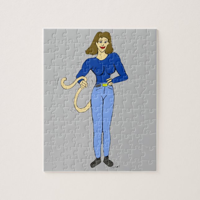 Puzzle fille avec une queue  (Vertical)