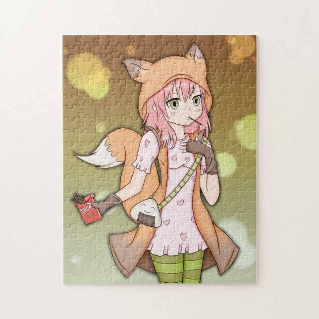 Puzzle Fille d'Anime à Fox Cosplay (Vertical)