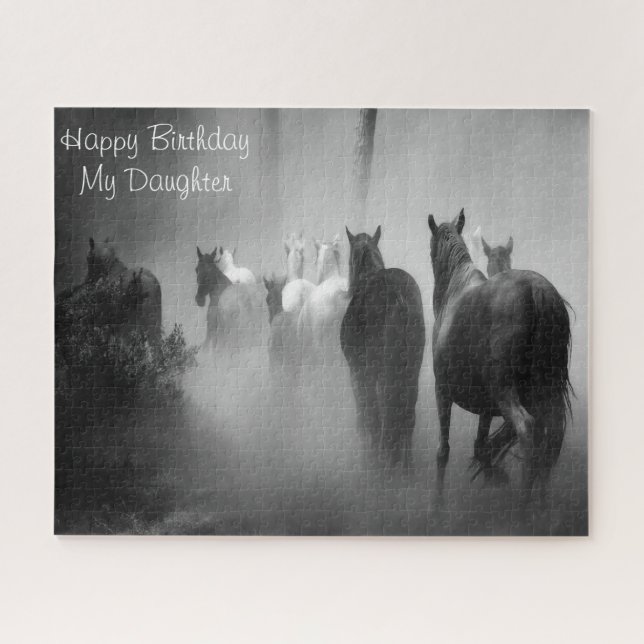 Puzzle Fille d'anniversaire. (Horizontal)