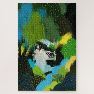 Puzzle Fille dans le saule