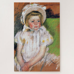 Puzzle Fille dans une Bonnet Blanche, Mary Cassatt