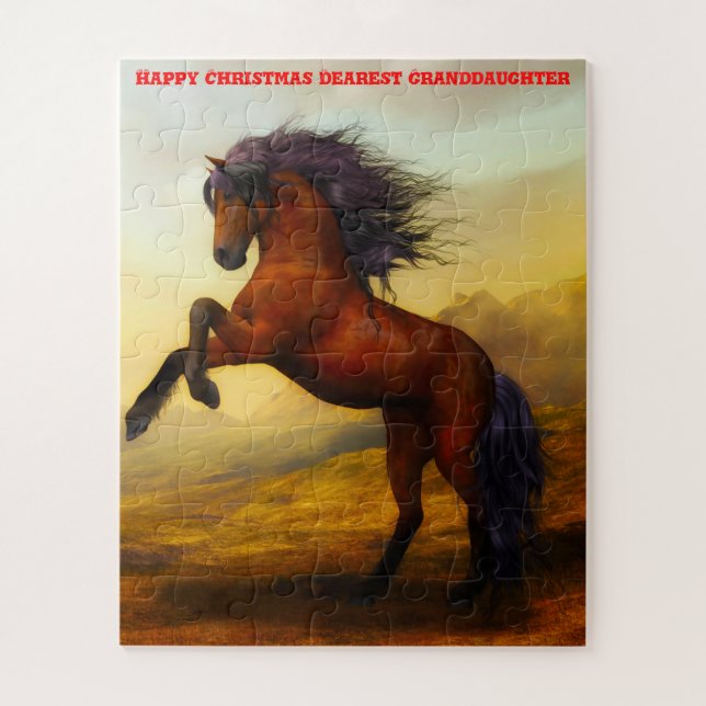 Puzzle Fille de Noël. (Vertical)